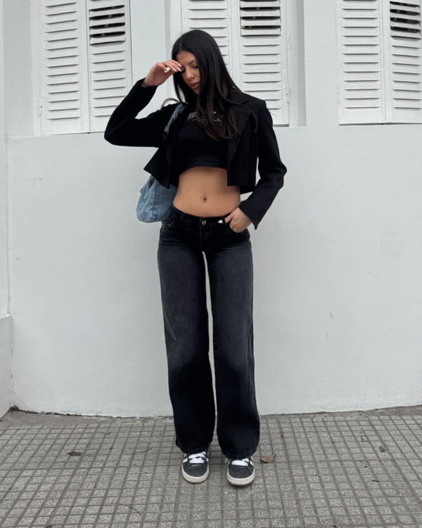 Wide Leg Lola Gris - Imagen 2