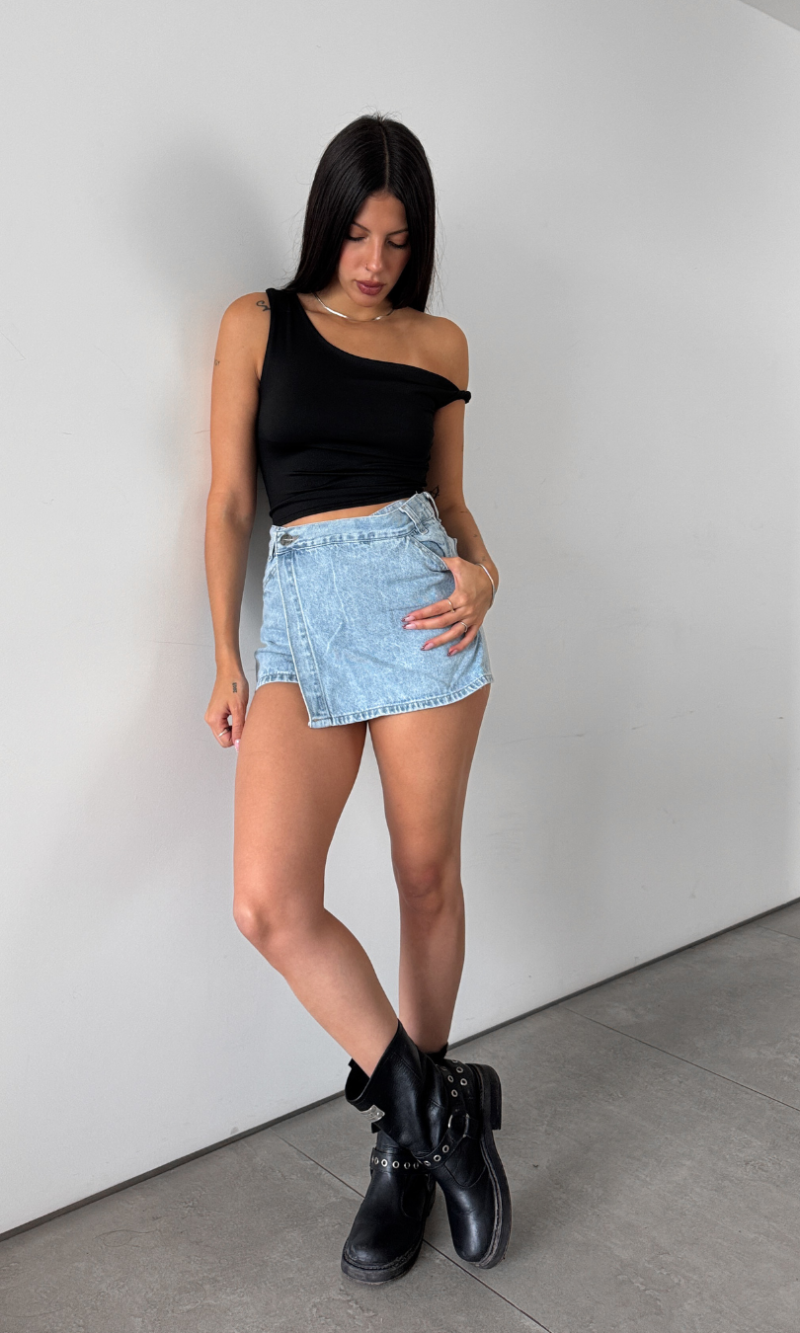Short Pollera Marsala